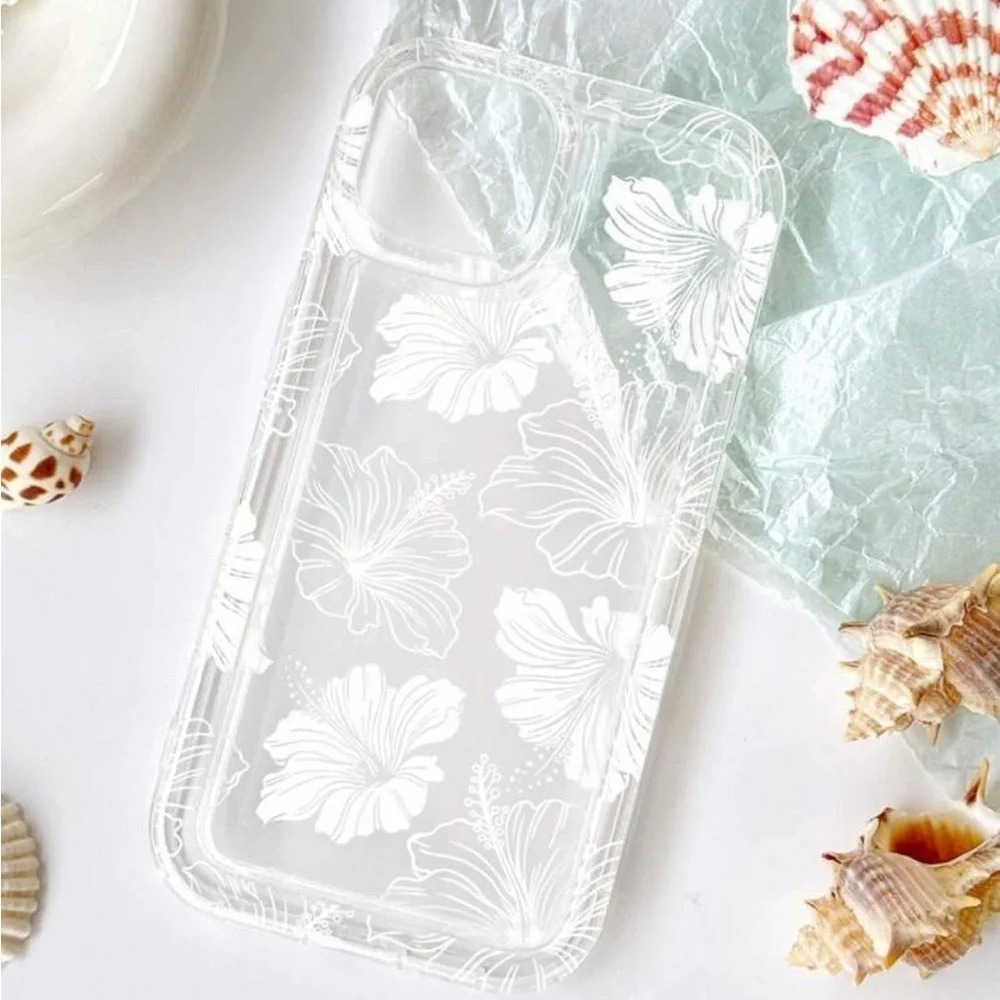 ⚠️Clearance iPhone 14 Pro/Pro Max White Floral Phone Case - Picture 2 of 3